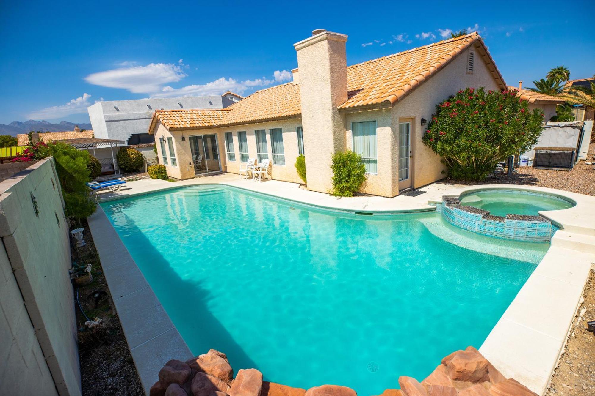 Luxury 1900 Sq Ft House Huge 46 Ft Pool & Hot Spa Las Vegas Extérieur photo